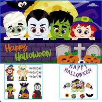 Kit Para Festa Tema Halloween Cute 39 com Itens Decorativos