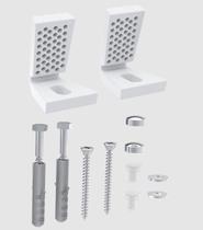 Kit para fixação de vaso sanitário B10 em inox (fixação lateral) - Roco