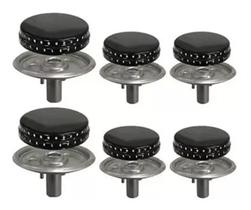 Kit Para Fogão Esmaltec 6 Bocas Completo Bali Caribe Veneza 6 tampas + 6 Queimadores