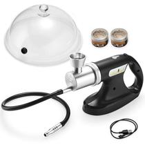 Kit para fumar coquetéis Mitbak com tampa de cúpula e lascas de madeira Kit para fumar coquetéis Mitbak com tampa de cúpula e lascas de madeira
