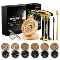 Kit para fumar coquetéis Yiiwinwy com lanterna 6 lascas de madeira