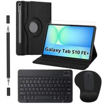 Kit para Galaxy Tab S10 FE Plus Capa Giratória + Película + Teclado e Mouse + Caneta + Mousepad Kit para Galaxy Tab S10 FE Plus Capa Giratória + Película + Teclado e Mouse + Caneta + Mousepad