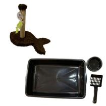 Kit Para Gatos - Arranhador Torre E Kit Higiênico.