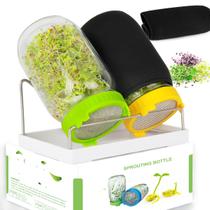 Kit para Germinação Kitmiido com 2 Potes, Suporte, Bandeja e Capas Kit para Germinação Kitmiido com 2 Potes, Suporte, Bandeja e Capas