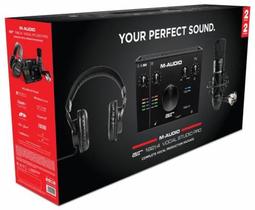 Kit para Gravação M-Audio Air 192/4 Interface, Microfone Condensador e Headphone