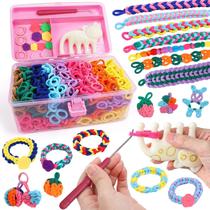 Kit para hacer pulseras DDAI para niñas de 6 a 12 años con más de 1000 bandas