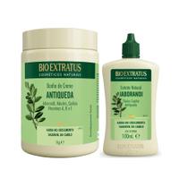 Kit Para Hidratação Antiqueda Bio Extratus Jaborandi (Banho de Creme 1Kg / Extrato 100ml)