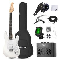 Kit para iniciantes de guitarra elétrica AODSK com amplificador de 99 cm em tamanho real