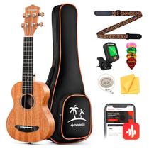Kit para iniciantes Ukulele Donner Soprano Mahogany de 21 polegadas DUS-1