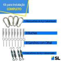 Kit para Instalação da Tela Shade 90% de Sombreamento