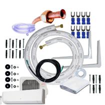 Kit Para Instalação De Ar Condicionado Fujitsu Airstage Essencial 9000 a 12000 Btus 1/4 3/8 5 Metros Com Suporte 450mm - Climax