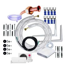 kit para instalação de ar condicionado lg dual inverter 24000 btus 1/4 x 5/8 completo 5 metros com suporte de 500mm - Climax