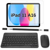 Kit para iPad 11 A16 Teclado Mouse Bluetooth Película Caneta Kit para iPad 11 A16 Teclado Mouse Bluetooth Película Caneta
