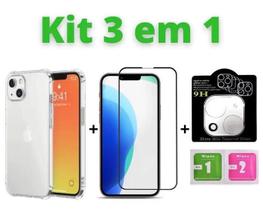 Kit Para iPhone 13 13 Pro 13 Pro Max 13 Mini Capa + Película 3D + Película da Câmera Kit Para iPhone 13 13 Pro 13 Pro Max 13 Mini Capa + Película 3D + Película da Câmera