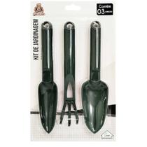 Kit Para Jardinagem Com 2 Pás Para Jardim E Ancinho Em Plástico Resistente Bons Cheff BC23051