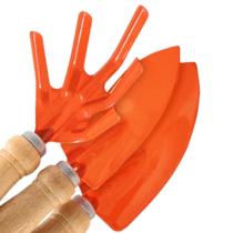 Kit Para Jardinagem Com Pá Larga Pá Fina e Escardilho