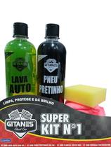 Kit Para Lavagem E Limpeza Automotiva Gitanes N1 Com Esponja