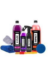 Kit Para Lavar Moto Shampoo Cera Luva Toalha Felpuda Vonixx