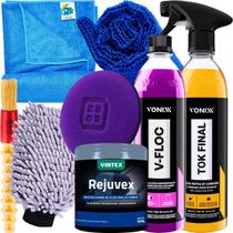 Kit Para Lavar Moto Shampoo Cera Tok Final Luva Pano Vonixx Kit Para Lavar Moto Shampoo Cera Tok Final Luva Pano Vonixx