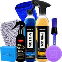 Kit Para Lavar Moto Shampoo Desengraxante Moto-v limpa Corrente Foxy Cera Carnauba Tok Final Vonixx Kit Para Lavar Moto Shampoo Desengraxante Moto-v limpa Corrente Foxy Cera Carnauba Tok Final Vonixx