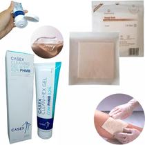 Kit Para Lesoes Pele 1 Gel Phmb + 15 Placa Alginato Calcio