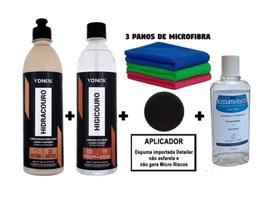 Kit Para Limpar E Hidratar Banco Couro Automotivo Higicouro e Hidracouro Vonixx