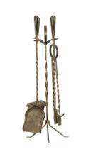 Kit Para Limpeza De Lareira Cabo De Ferro Torcido