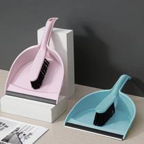 Kit Para Limpeza Escova Mini Vassoura com Pá De Lixo Pazinha Multiuso Limpeza Profunda