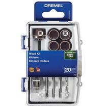 Kit para madeira com 20 acessórios - 26150733ab - dremel