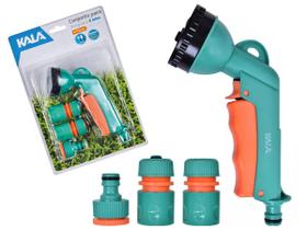 Kit Para Mangueira Esguicho de 6 Jatos e Conexões 4 Peças - Kala