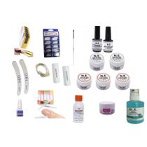 Kit Para Manicure Unha Gel Acrigel Fibra Porcelana Reposição - Soluções Store