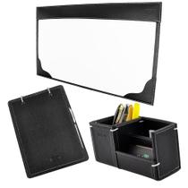 Kit para mesa Escritório AQUILA em Couro Galvani