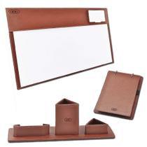 Kit para mesa Escritório Latina em Couro CE3004 Galvani