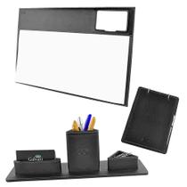 Kit para mesa Escritório Latina em Couro CE3004 Galvani