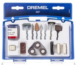 Kit para micro retifica com 52 peças uso geral - 26150687a - dremel