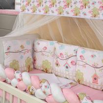 Kit para mini berço almofadinhas 12 peças + saia jardim encantado Kit para mini berço almofadinhas 12 peças + saia jardim encantado
