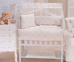 Kit para Mini Berço Menina Menino Neutro 9 Peças