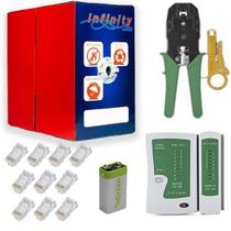 Kit Para Montagem De Cabo De Rede 305mts Profissional Branco