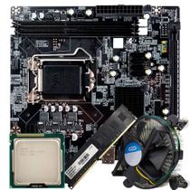 Kit Para Montagem de Computador, Placa Mãe GT-H61, Processador Core i3-2100, Memória 4GB DDR3, Cooler Para Processador - SobralTech