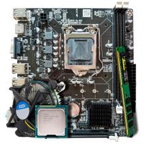 Kit Para Montagem de Computador, Placa Mãe H61, 1155 Com Cooler, Processador Core i5-3550, Memória RAM 8GB DDR3