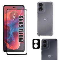 Kit Para Moto G04S Película de Vidro 3D Capa Anti Shock Película da Câmera 3D Kit Para Moto G04S Película de Vidro 3D Capa Anti Shock Película da Câmera 3D