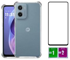 Kit para Moto G05 Capa Capinha Anti Shock + Pelicula de Vidro 3D Para Motorola Moto G05 Kit para Moto G05 Capa Capinha Anti Shock + Pelicula de Vidro 3D Para Motorola Moto G05