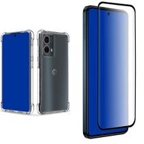 Kit Para Moto G85 Película Curvada 3D + Capa Capinha Case