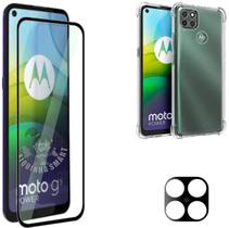 Kit Para Moto G9 Power Película 3D Vidro Película da Câmera 3d Capa Capinha Case