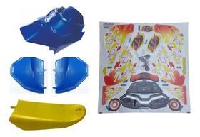 Kit Para Moto Xt3 Azul Bandeirante Kit Para Moto Xt3 Azul Bandeirante
