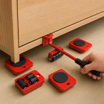 Kit para Mover Moveis com Rodinhas e Alavanca 150kg ESK Kit para Mover Moveis com Rodinhas e Alavanca 150kg ESK