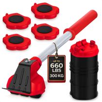 Kit para mover móveis Lagarto para serviço pesado 300 kg com rodas Kit para mover móveis Lagarto para serviço pesado 300 kg com rodas
