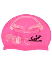 Kit Para Natação Óculos Touca E Protetor Hammerhead