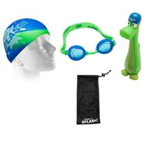 Kit Para Natação Splash Infantil Azul U Speedo