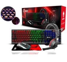 Kit Para Pc Gamer Teclado/mouse/fone E Mousepad Evolut Eg-54 Kit Para Pc Gamer Teclado/mouse/fone E Mousepad Evolut Eg-54